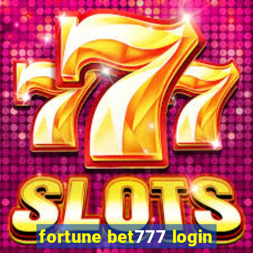 fortune bet777 login